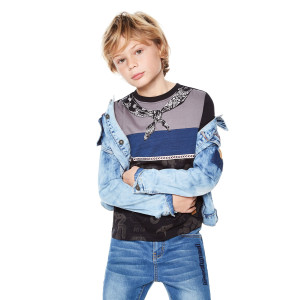 Desigual Kids Template Fiú Hosszú Ujjú Póló