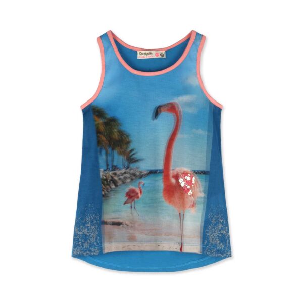 Desigual Kids Flamingó Kislány Top