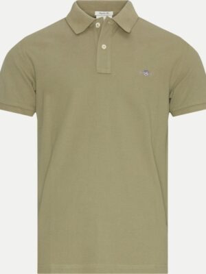 GANT Galléros Férfi Póló KHAKI